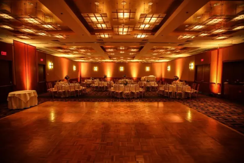 Wedding uplighting design
