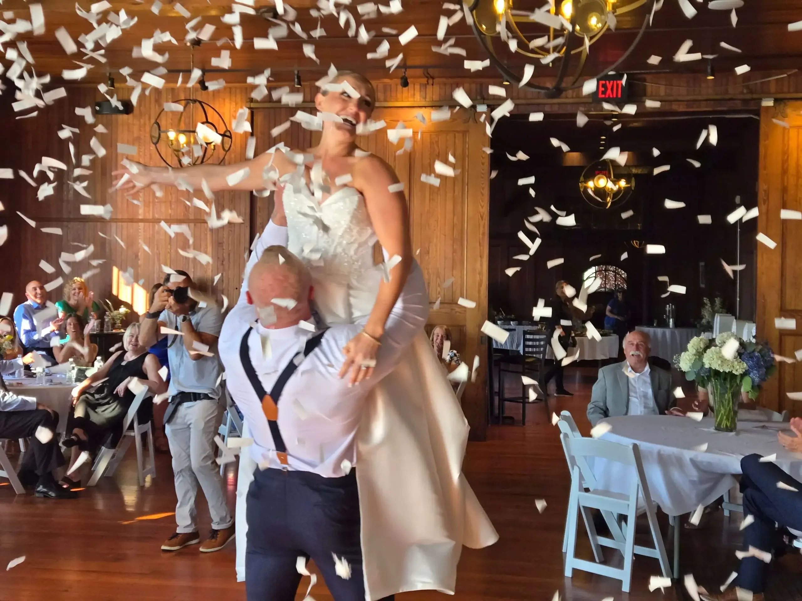Wedding reception dance floor